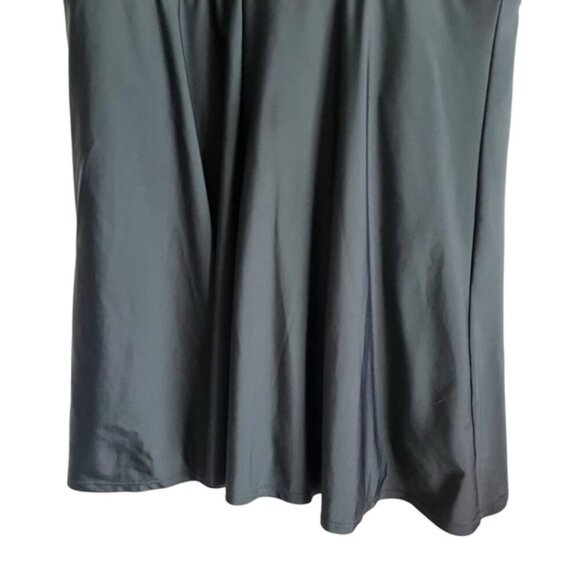 Torrid Zip Front Swim Dress Black Size 1 w/ Shorts UPF 50+ - Picture 7 of 12